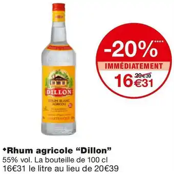 Monoprix Rhum agricole offre