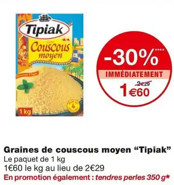 Monoprix Graines de couscous moyen offre