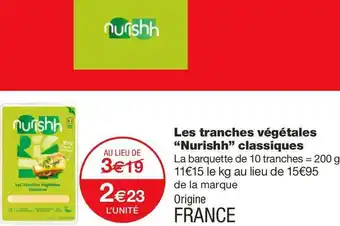 Monoprix Les tranches végétales classiques offre