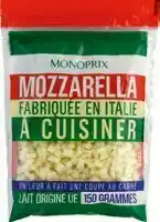 Monoprix Mozzarella à cuisiner offre