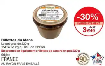 Monoprix Rillettes du Mans offre