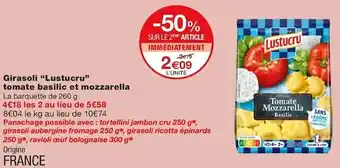 Monoprix Girasoli tomate basilic et mozzarella offre