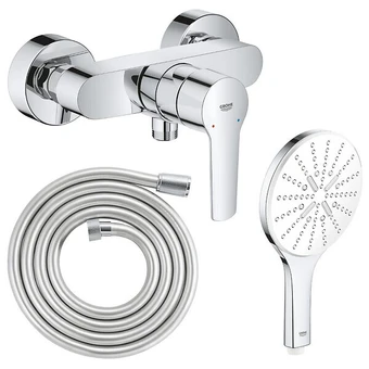 Brico Cash Grohe mitigeur de douche start 2021 monocommande avec douchette 3jets vitalio smartactive 150 et flexible 200cm offre