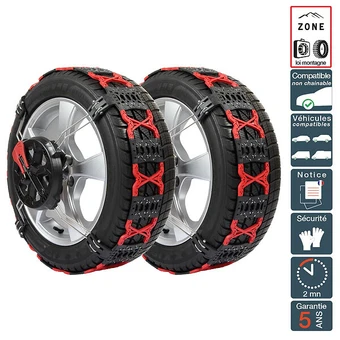 Chaine neige montage frontal et tension automatique pneu 255/70r14