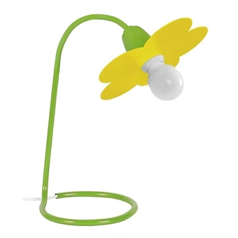 Bricomarché Pivoine - lampe de bureau arqué métal vert et jaune offre