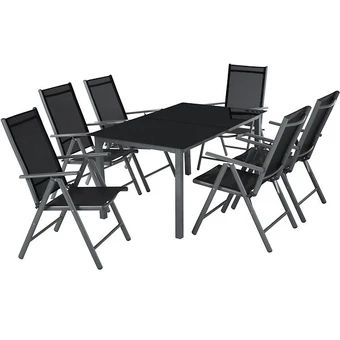 Salon de jardin aluminium 6 places