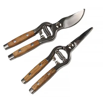 Lot de 2 épinettes de jardin - suan - en métal - avec loquet de sécurité
