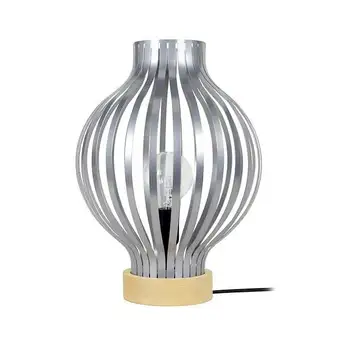 Bricomarché Lam. basel - lampe a poser ovale métal naturel et aluminium offre