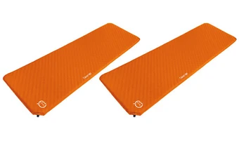Lot de 2 matelas autogonflant de camping - o'camp - en polyester - 183 x 51 x 2,5 cm