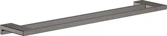 Bricomarché Hansgrohe porte-serviettes double rail 648 mm noir chromé brossé addstoris offre