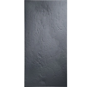 Panneau d'habillage de douche en résine imitation ardoise - gris ardoise - 250 x 100 cm