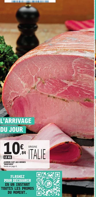 E.Leclerc JAMBON CUIT AUX HERBES MONTORSi offre