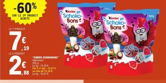 E.Leclerc "KINDER SCHOKOBONS offre