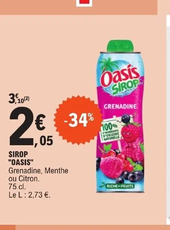 E.Leclerc SIROP "OASIS offre