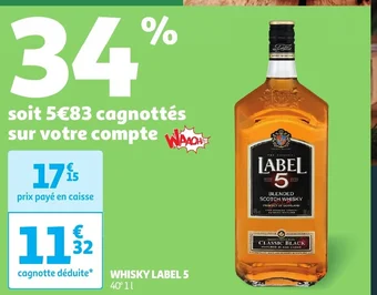 Auchan WHISKY LABEL offre