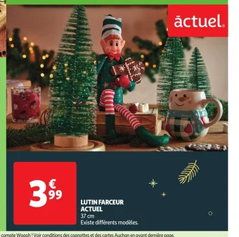 Auchan LUTIN FARCEUR ACTUEL 37 cm offre