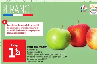 Auchan FOIRE AUX POMMES offre