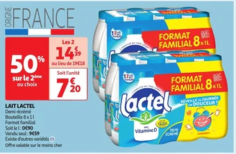 Auchan LAIT LACTEL offre