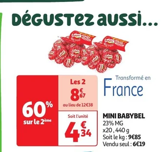 Auchan MINI BABYBEL offre