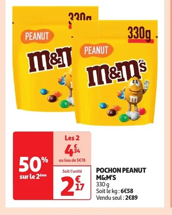 Auchan POCHON PEANUT M&M'S offre