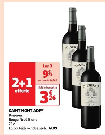 Auchan SAINT MONT AOP(¹) offre