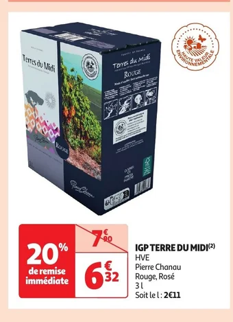 Auchan IGP TERRE DU MIDI offre