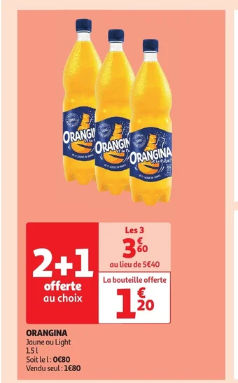 Auchan ORANGINA offre