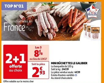 Auchan MINI BÛCHETTES LE GALIBIER offre