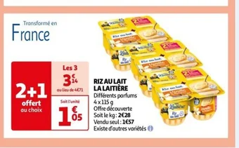 Auchan RIZ AU LAIT LA LAITIÈRE offre