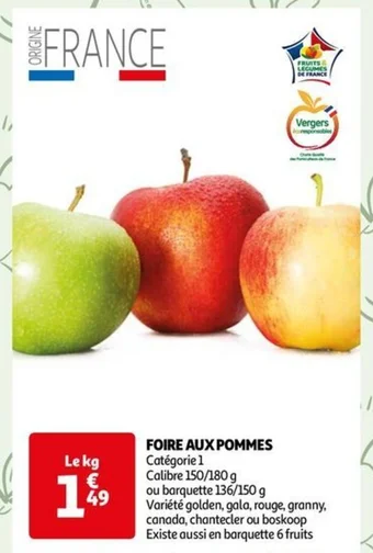 Auchan FOIRE AUX POMMES offre