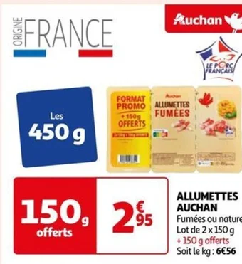 Auchan ALLUMETTES AUCHAN offre