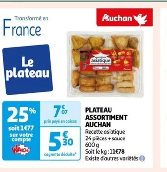 Auchan PLATEAU ASSORTIMENT AUCHAN offre
