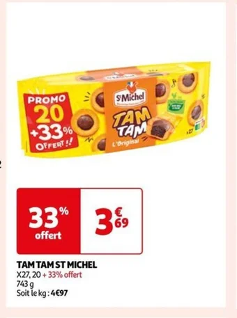 Auchan TAM TAM ST MICHEL offre