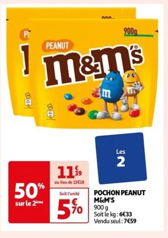 Auchan POCHON PEANUT M&M'S offre