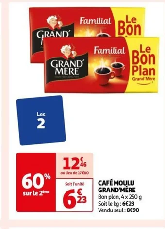 Auchan CAFÉ MOULU GRAND'MÈRE offre