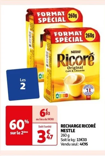 Auchan RECHARGE RICORÉ NESTLE offre