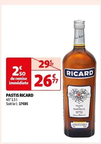 Auchan PASTIS RICARD offre