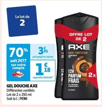 Auchan GEL DOUCHE AXE offre