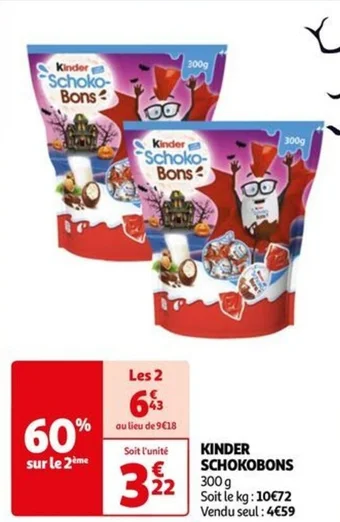 Auchan KINDER SCHOKOBONS offre
