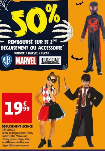 Auchan DÉGUISEMENT LICENCE offre