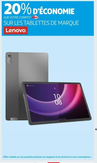 Auchan SUR LES TABLETTES DE MARQUE offre
