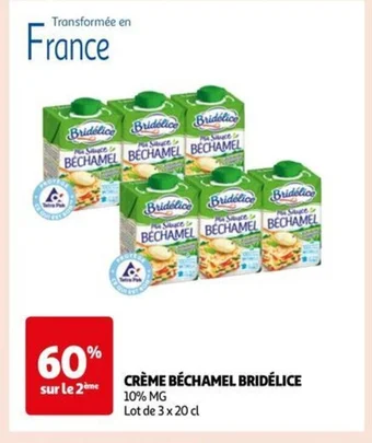 Auchan CRÈME BÉCHAMEL BRIDÉLICE offre