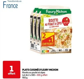 Auchan PLATS CUISINÉS FLEURY MICHON offre