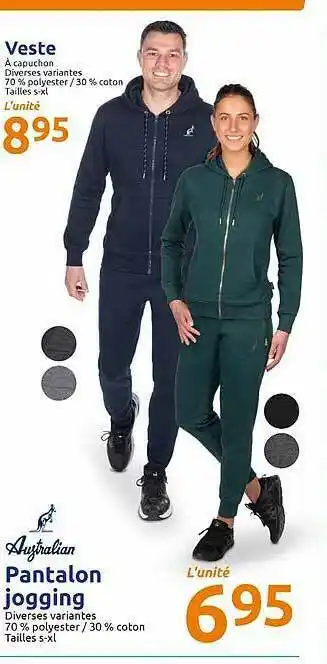 Action Veste, Pantalon Jogging offre