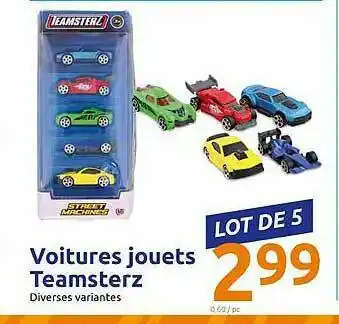 Action Voitures Jouets Teamsterz offre