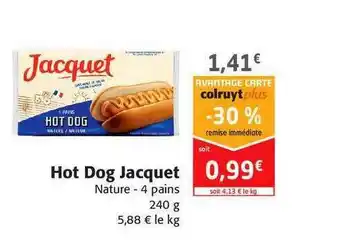 Colruyt Hot Dog Jacquet offre