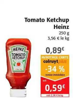 Colruyt Tomato Ketchup Heinz offre