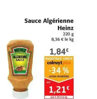 Colruyt Sauce Algérienne Heinz offre