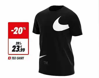 Promo Tee shirt Nike chez Intersport