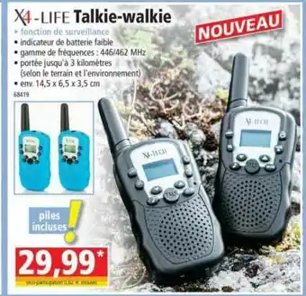Talkie-walkie X4-life